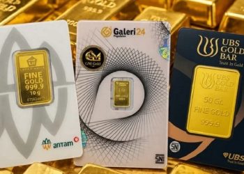 Ilustrasi emas batangan. Harga emas Antam, UBS, dan Galeri24. (Dok: redaksi)