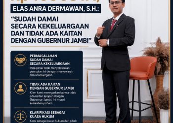 Pengacara Elas Anra Dermawan, S.H. memberikan klarifikasi terkait isu viral. (Dok: Redaksi)