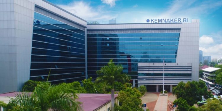 Gedung Kemnaker RI di Jakarta. (Dok: Biro Humas Kemnaker)