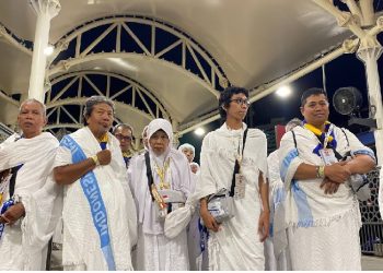 Jemaah haji Indonesia bersiap mengikuti puncak ibadah haji di Arafah, Muzdalifah, dan Mina (Armuzna). (Dok: Kemenhaj RI)