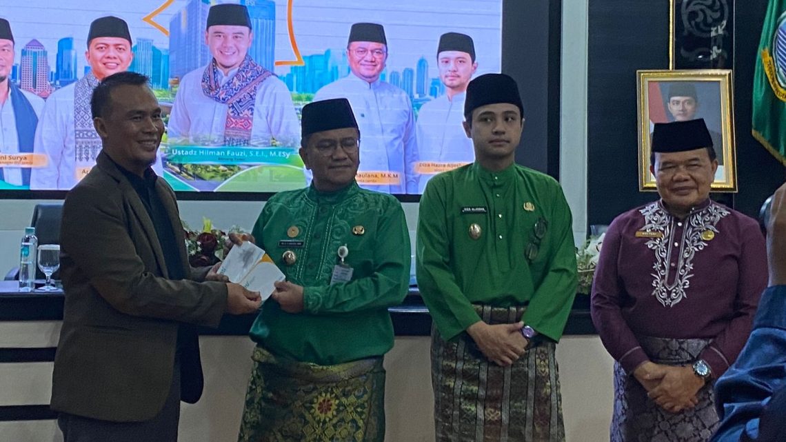 Wali Kota Jambi, Maulana saat menghadiri Sosialisasi Event Jambi Berkilau Haji 2026 di Aula Bapperida Kota Jambi. (Dok: Rahmat)