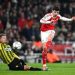 Kai Havertz (kanan) sesaat sebelum mencetak gol kedua Arsenal dalam pertandingan Liga Champions 2025/26 lawan Kairat Almaty di Emirates Stadium pada Kamis (29/1/2026). (Dok: UEFA.com)