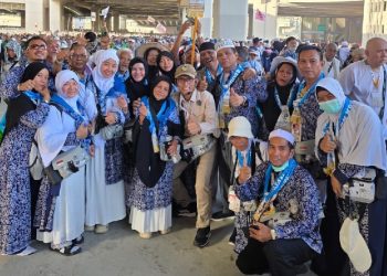 Jemaah haji asal Provinsi Jambi beristirahat di hotel di Makkah setelah menyelesaikan rangkaian ibadah Armuzna. (Dok: jambi.haji.go.id)