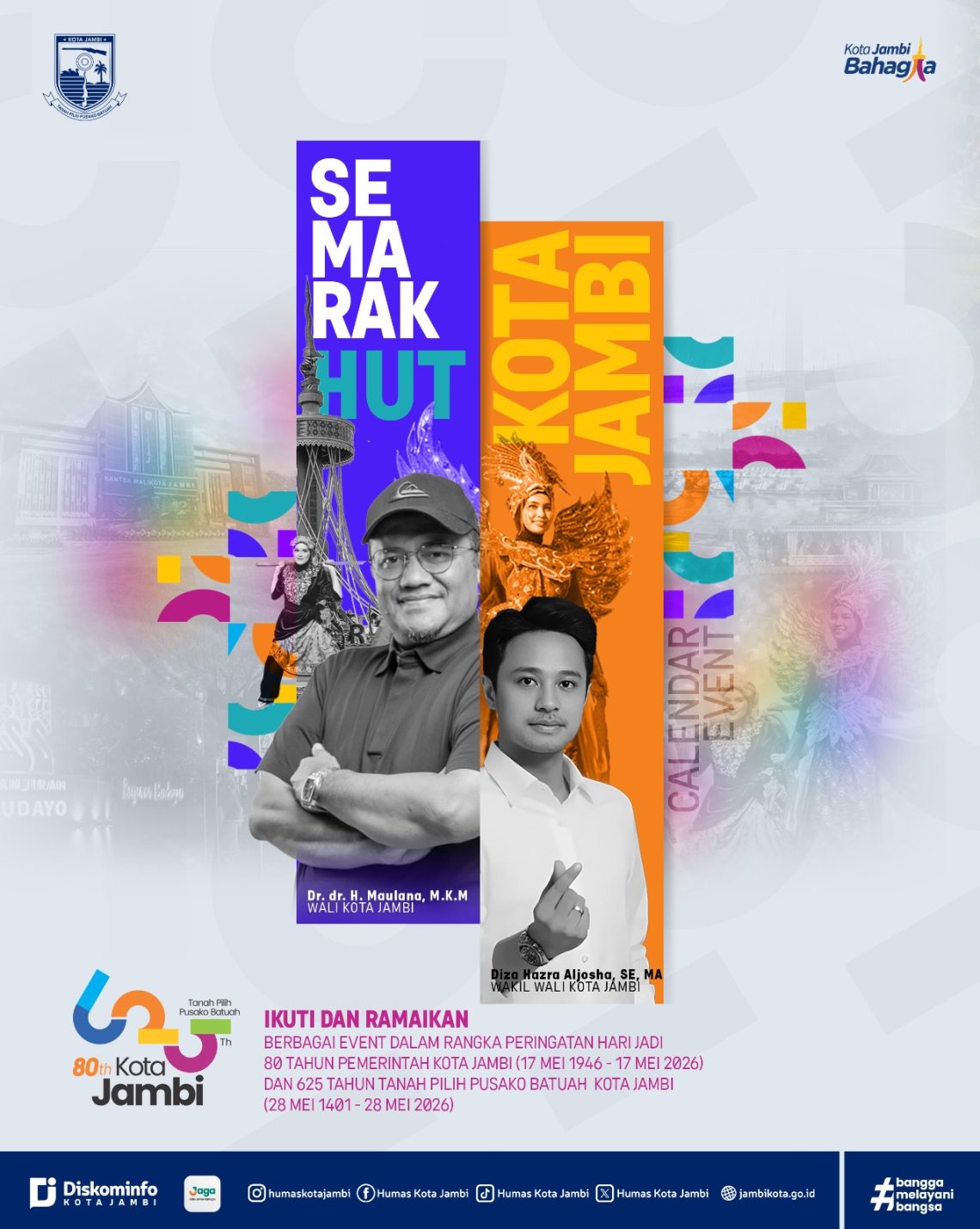 flyer Semarak HUT Kota Jambi. (Dok: Diskominfo Kota Jambi)