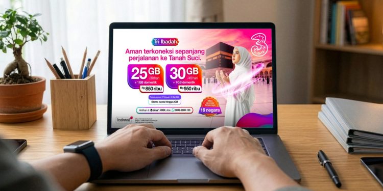 Indosat Ooredoo Hutchison melalui brand Tri menghadirkan layanan Tri Ibadah untuk mendukung kebutuhan konektivitas jamaah Haji 2026 agar tetap lancar berkomunikasi selama perjalanan ibadah. (Dok: IOH Jambi)