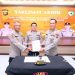 Wakapolda Jambi Brigjen Pol. B. Ali bersama Irwasda dan pejabat utama Polda Jambi mengikuti Taklimat Akhir Audit Kinerja Itwasda Polda Jambi Tahap I Tahun Anggaran 2026 di Gedung Siginjai Mapolda Jambi, Selasa (12/5/2026). (Dok: Alpin)