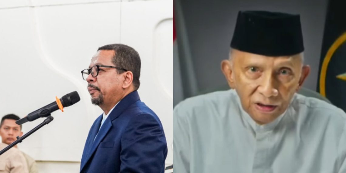 Kepala Badan Komunikasi Pemerintahan (Bakom) RI, Muhammad Qodari merespons tegas terkait tudingan miring Amien Rais terhadap Seskab Teddy. (Instagram.com / @bakomri - @feedgramindo)