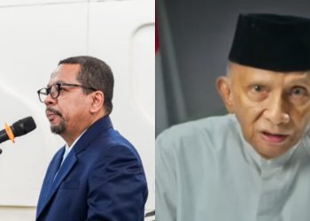 Kepala Badan Komunikasi Pemerintahan (Bakom) RI, Muhammad Qodari merespons tegas terkait tudingan miring Amien Rais terhadap Seskab Teddy. (Instagram.com / @bakomri - @feedgramindo)