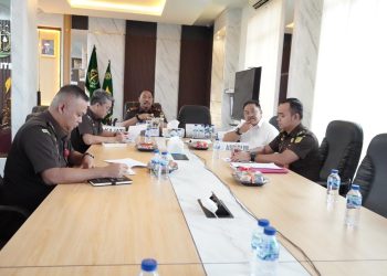 Ekspose perkara secara virtual antara Kejaksaan Agung RI dan Kejaksaan Tinggi Jambi terkait persetujuan penghentian penuntutan melalui mekanisme keadilan restoratif, Senin (4/5/2026). (Dok: Rudi)