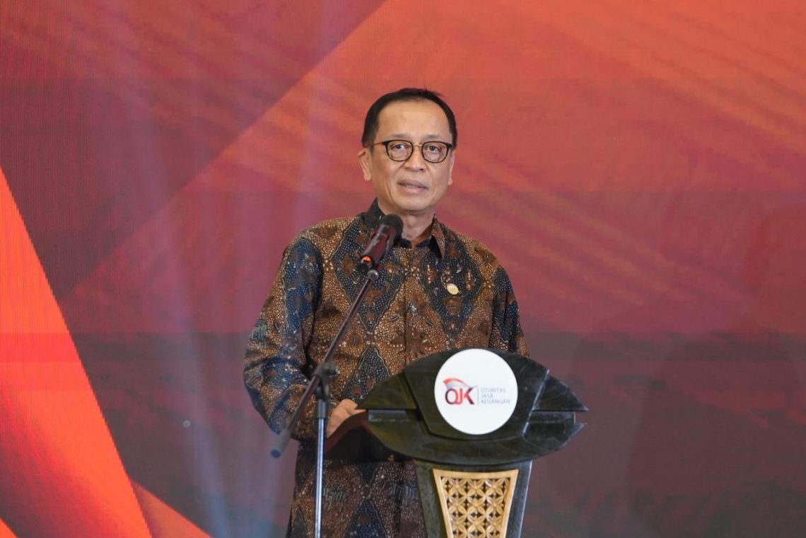 Kepala Eksekutif Pengawas Perbankan OJK Dian Ediana Rae saat menghadiri Sarasehan Industri Perbankan di Jakarta. (Dok: Humas OJK)