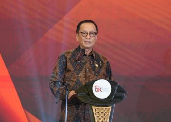 Kepala Eksekutif Pengawas Perbankan OJK Dian Ediana Rae saat menghadiri Sarasehan Industri Perbankan di Jakarta. (Dok: Humas OJK)