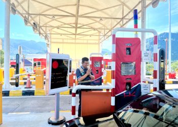 Kepadatan kendaraan terlihat di sejumlah ruas Jalan Tol Trans Sumatera selama libur panjang akhir pekan Kenaikan Yesus Kristus. (Dok: Hutama Karya)