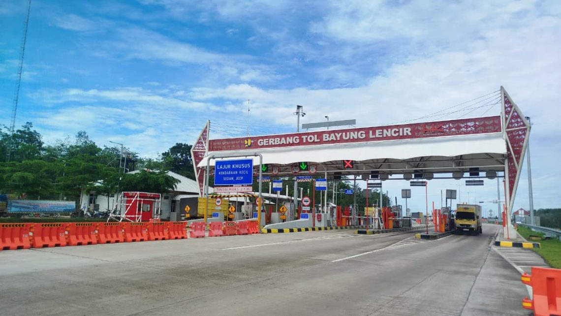 Kondisi arus kendaraan di Jalan Tol Trans Sumatera selama periode arus balik libur panjang Kenaikan Yesus Kristus 2026 mengalami peningkatan. (Dok: Hutama Karya)