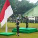 Kasrem 042/Gapu Kolonel Inf Davy Darma Putra memimpin Upacara Bendera 17-an bulan Mei 2026 di lapangan Makorem 042/Gapu, Senin (18/5/2026). (Dok: Rudi)