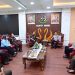 Kapolda Jambi Krisno H. Siregar bersama jajaran melakukan kunjungan silaturahmi ke Kejaksaan Tinggi Jambi. (Dok: Alpin)