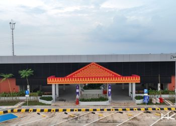 PT Hutama Karya Infrastruktur merampungkan pembangunan rest area Jalan Tol Palembang–Betung Seksi 3 Struktur yang dilengkapi fasilitas modern dan area UMKM. (Dok: Hutama Karya)