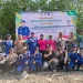 Ditpolairud Polda Jambi bersama Polres Tanjab Barat menanam 2.000 batang mangrove dan menebar 2.000 bibit ikan di kawasan pesisir Pantai Kelapa Mangrove Parit 9, Tungkal Ilir. (Dok; Alpin)