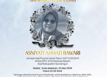 Seorang jemaah haji asal Desa Limbur Tembesi, Kabupaten Sarolangun, Provinsi Jambi, dilaporkan meninggal dunia di Makkah pada Sabtu (23/5/2026). (Dok: Redaksi)