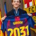 Anthony Gordon resmi diperkenalkan sebagai pemain baru Barcelona setelah didatangkan dari Newcastle United. (Dok: instagram @fcbarcelona)