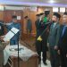Bupati Tanjung Jabung Barat Anwar Sadat melantik dan mengambil sumpah jabatan pejabat pimpinan tinggi pratama dan pejabat fungsional di Ruang Pola Utama Kantor Bupati, Senin (16/3). (Dok: Diskominfo Tanjab Barat)