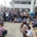 DEMO: Warga ketika melakukan aksi unjuk rasa tolak Zona Merah di kantor BPN Kota Jambi beberapa waktu lalu. (Dok: Redaksi)