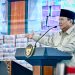 Presiden RI Prabowo Subianto menyampaikan arahan terkait reformasi ekonomi kerakyatan di Kompleks Kejaksaan Agung RI, Jakarta. (Dok: BPMI Setpres)