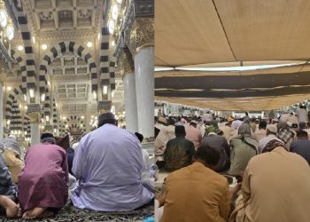 Jemaah Haji Jambi Terharu Bisa Merasakan Langsung Salat Jumat di Masjid Nabawi. (Dok: Redaksi)