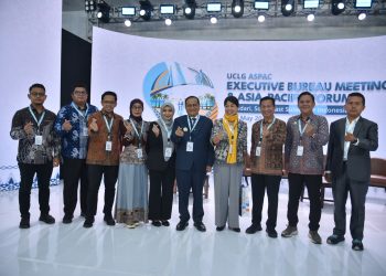 Wali Kota Jambi Maulana bersama Wakil Wali Kota Diza Hazra Aljosha menghadiri forum internasional UCLG ASPAC 2026 di Kendari. (Dok: Diskominfo Kota Jambi)