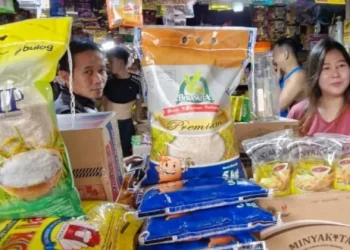 Penyaluran beras dan minyak kita di pasar sp2kp di Jambi (Dok: humas Bulog Jambi)