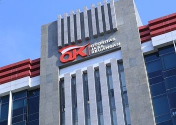 tampak depan gedung OJK. (Dok: redaksi)