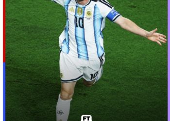 Lionel Messi merayakan salah satu golnya ke gawang Aljazair pada laga pembuka Grup J Piala Dunia 2026 di Kansas City. (DOk: Instagram @fifaworldcup)