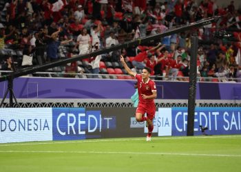 Marselino Ferdinan usai cetak gol ke gawang Irak. (Dok: PSSI)