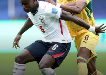 Pemain Inggris berusaha menembus pertahanan Ghana pada laga Grup L Piala Dunia 2026 di Stadion Boston, Amerika Serikat. (Dok: Instagram @fifaworldcup)
