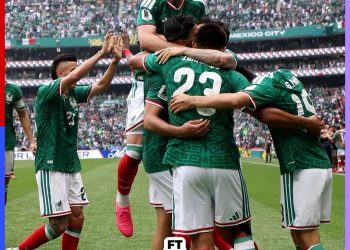 Pemain Timnas Meksiko merayakan gol saat menghadapi Afrika Selatan pada laga pembuka Grup A Piala Dunia 2026 di Estadio Azteca, Mexico City. (Dok: Instagram @fifaworldcup)