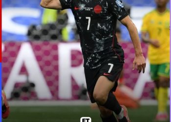 Stephen Eustaquio menjadi pahlawan Kanada usai mencetak gol kemenangan pada masa injury time yang membawa Les Rouges menyingkirkan Afrika Selatan 1-0 dan melaju ke babak 16 besar Piala Dunia FIFA 2026. (Dok: Instagram @fifaworldcup)