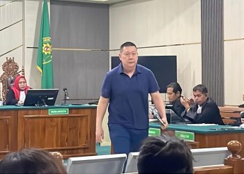 Bengawan Kamto saat sidang di Pengadilan Negeri Jambi. (Dok: Rudi)