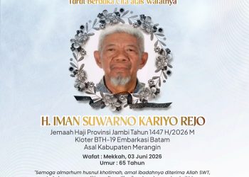 Iman Suwarno Kariyo Rejo meninggal dunia di tanah suci. (Dok: Jambi.haji.go.id)