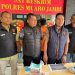 Kasat Reskrim Polres Muaro Jambi Iptu Robby Nizar saat memimpin kasus pencabulan di Mapolres Muaro Jambi. (Dok: Alpin)