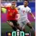 Pemain Iran saat akan merebut bola kepada pemain Belgia pada laga Grup G Piala Dunia 2026 di Stadion Los Angeles, Amerika Serikat. (Dok: Instagram @fifaworldcup)