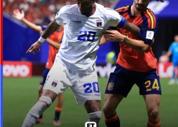 Pemain Spanyol berusaha menembus pertahanan Tanjung Verde pada laga Grup H Piala Dunia 2026 di Atlanta Stadium. (DOk: Instagram @fifawordlcup)