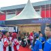 Pengunjung memadati booth Honda Premium Matic Day dalam rangkaian Kalcer Run 2026 di Stadium Tri Lomba Juang (KONI) Jambi. (Dok:Rudi)