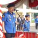Gubernur Jambi Al Haris memimpin upacara peringatan HUT ke-107 Damkar, HUT ke-76 Satpol PP, dan HUT ke-64 Satlinmas di Lapangan Arena Ex-MTQ Jambi, Kamis (11/6/2026). (Dok: Rudi)