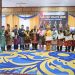 Gubernur Jambi Al Haris bersama Ketua LAM Provinsi Jambi Hasan Basri Agus menghadiri puncak peringatan Hari Adat Melayu Jambi 2026 di Balairung Sari, Gedung LAM Provinsi Jambi, Selasa (16/6/2026). (Dok: Rudi)