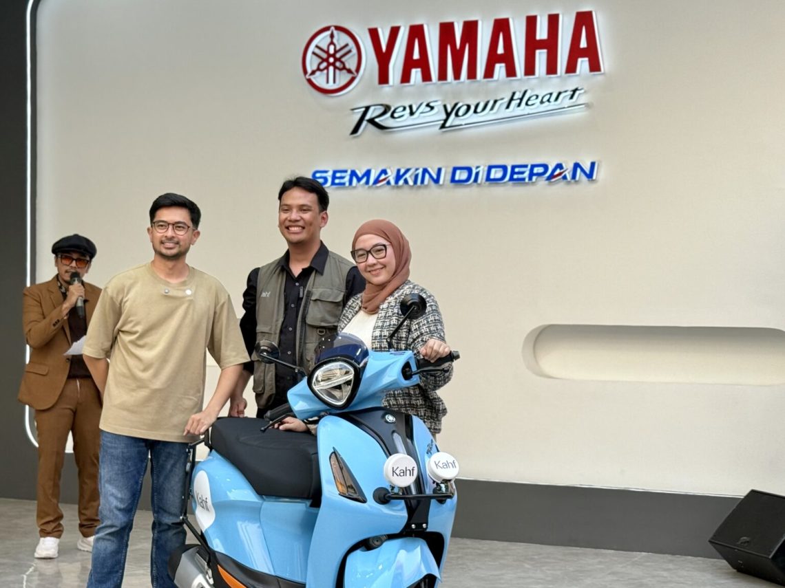 Yamaha Indonesia bersama Kahf memperkenalkan Grand Filano Hybrid modifikasi bertajuk “Classy Modern Explorer” di Jakarta Fair Kemayoran 2026. (Dok: Yamaha)