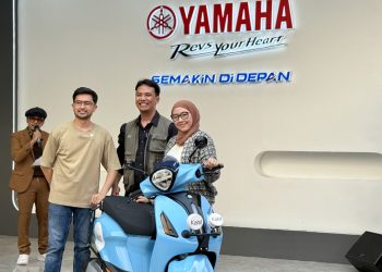 Yamaha Indonesia bersama Kahf memperkenalkan Grand Filano Hybrid modifikasi bertajuk “Classy Modern Explorer” di Jakarta Fair Kemayoran 2026. (Dok: Yamaha)