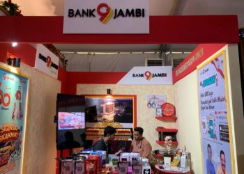 Stand Bank Jambi saat Expo Jambi Mantap beberapa waktu lalu. (Dok: Redaksi)