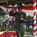 Danrem 042/Garuda Putih Brigjen TNI Nyamin, S.I.P., M.M. memimpin Upacara Hari Lahir Pancasila 2026 di Lapangan Kantor Gubernur Jambi, Senin (1/6/2026). (Dok: Rahmat)