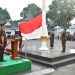 Kepala Kejaksaan Tinggi Jambi, Sugeng Hariadi, memimpin upacara peringatan Hari Lahir Pancasila Tahun 2026 di halaman Kantor Kejati Jambi. (Dok: Rudi)