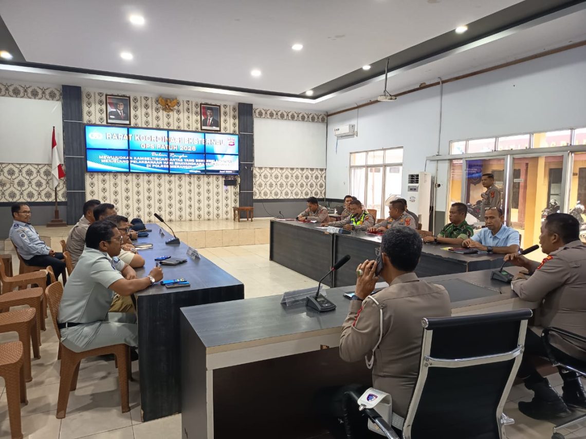 Suasana Rapat Koordinasi Persiapan Operasi Patuh Siginjai 2026 di Polres Merangin yang dihadiri Jasa Raharja Merangin bersama FLLAJ dan stakeholder terkait. (Dok: Rahmat)
