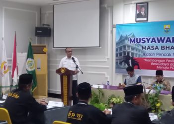 Ketua Umum KONI Provinsi Jambi AKBP Mat Sanusi memberikan arahan saat Musyawarah Provinsi (Musprov) IPSI Jambi di Hotel Rat. (Dok: Humas KONI Provinsi Jambi)